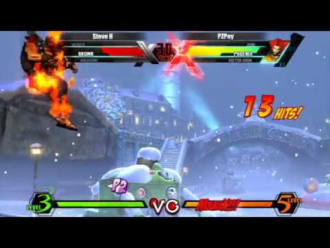 WNX(UMVC3), 4/12/2012 - PZPpoy (Zero/Doom/Phoenix) Vs. Steve H (Wolv/Akuma/Wesk)
