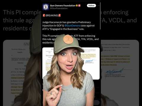 GOA UPDATE In ATF’s “Engaged in the Business” Rule #2ndamendment #shortsvideo #shortsfeed #shorts Thumbnail