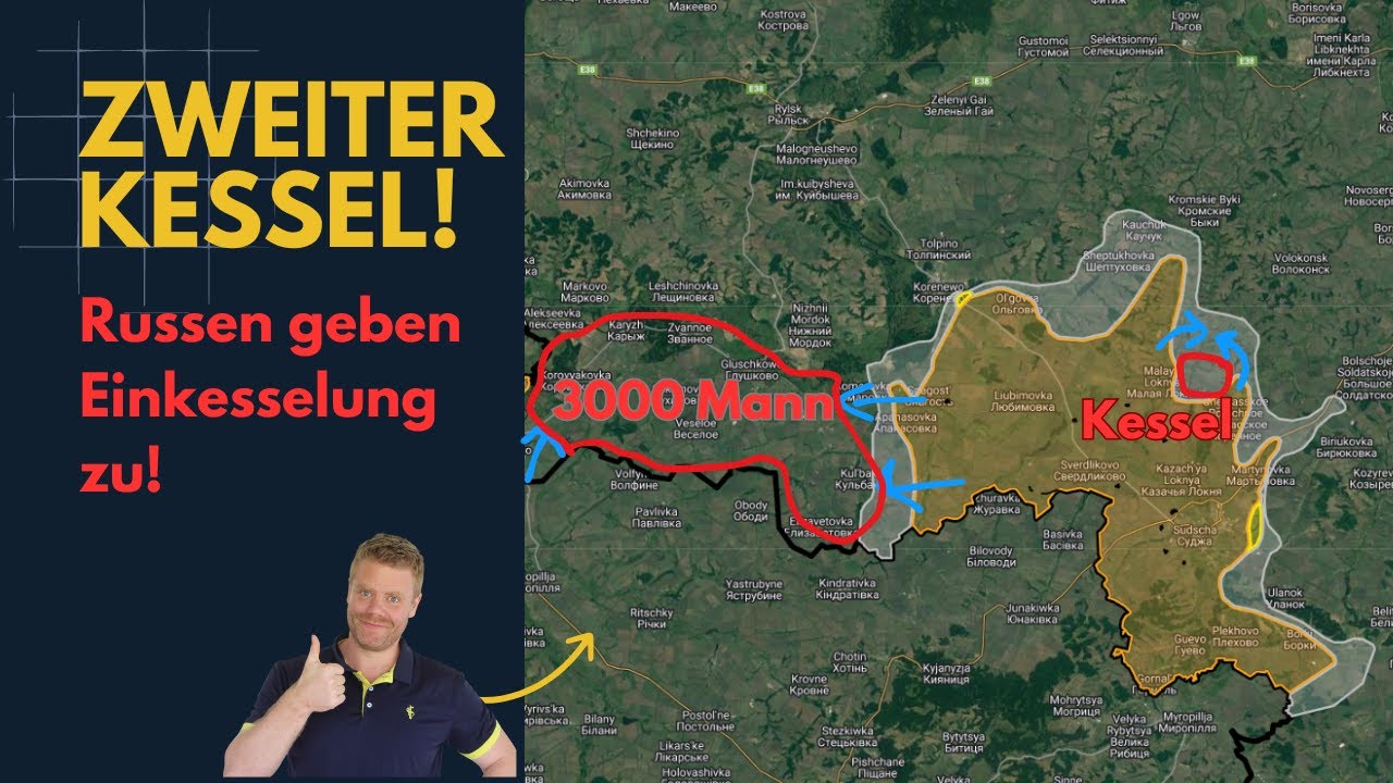 Eingekesselt in Kursk: Russen gestehen Kessel ein!