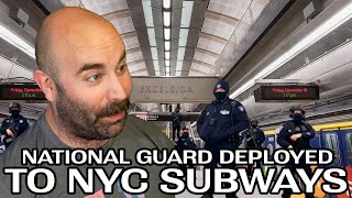 Soldiers Deployed into New York City Subways
