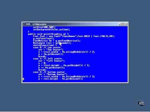 Lesson2 Positioning Text Java Graphics Tutorial