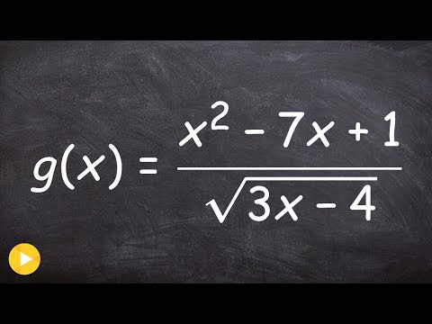How to find the domain of a rational function with a radical in the denominator