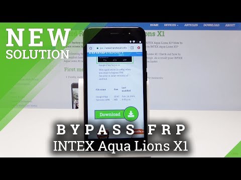 How to Bypass FRP in INTEX Aqua Lions X1 - Skip Google Verification