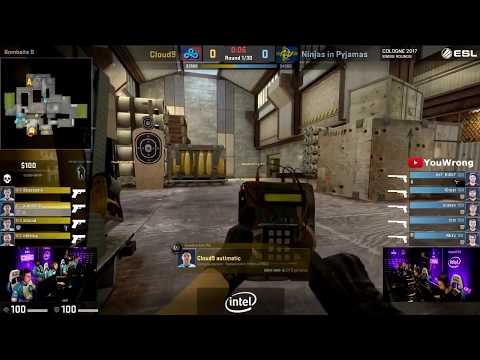 NiP vs C9 (Highlights Cache) ESL ONE Cologne 2017