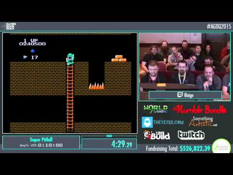 Awesome Games Done Quick 2015 - Part 121 - Super Pitfall by Klaige