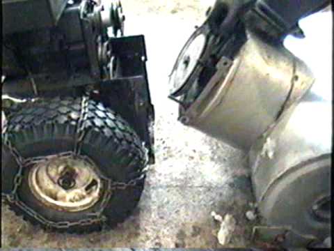 HOW TO Replace The Belts On The Old MTD Snowblower Part 1 of 2