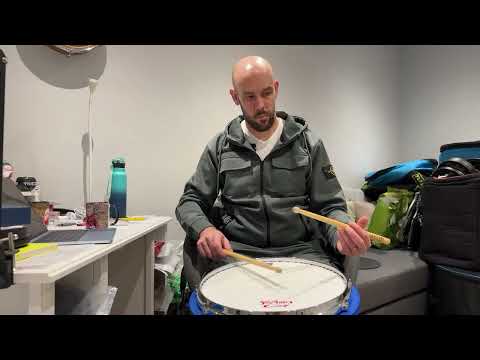SCQF Level 4 Snare Drumming - 2 Parts Played in Compound Time