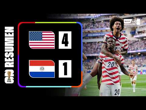 Estados Unidos 4 – 1 Paraguay | Resumen Copa Mundial de la FIFA 2026™