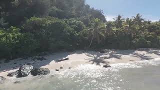Cast Away island, Fiji, 30.06.2025, Drone footage