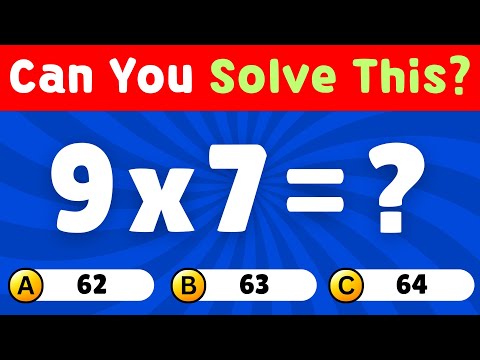 Math Quiz For Grade 3 Multiplication Fun Math Challenge