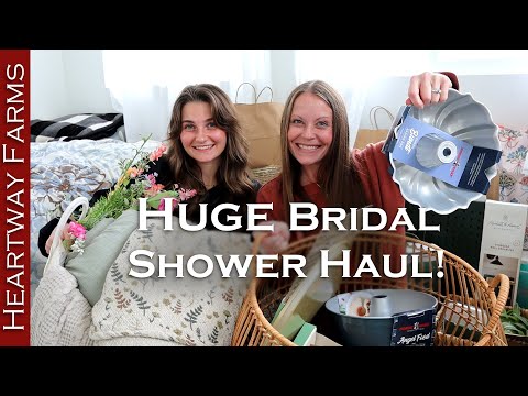 GIANT Bridal Shower Haul for Julianne! | Heartway Farms