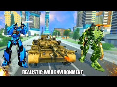US Army Tank Robot Transformation Robot Shooting Game - Android Gameplay