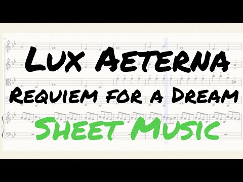 Lux Aeterna from Requiem For A Dream for String Quartet + piano (Late Beginner Violin)
