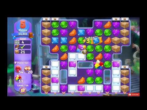 Wonka's World of Candy Level 714 NO BOOSTERS - A S GAMING ✔