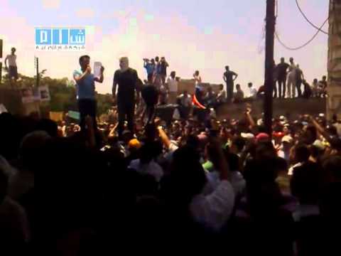 جثمان البطل هادي الجندي في مدينة حمص في محافظة حمص