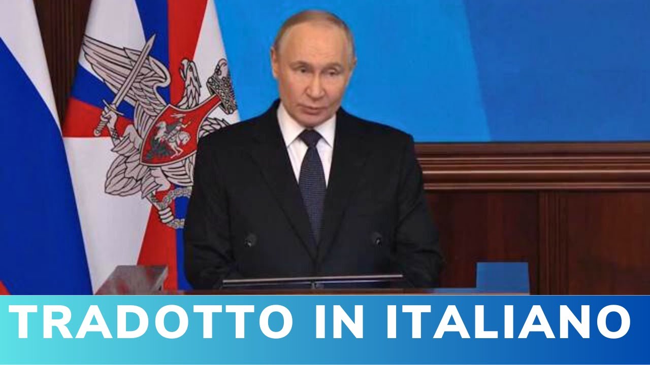 Putin: “La Russia rafforzerà l’esercito” | Collegio Difesa, bilancio 2025 e piani 2026 (integrale)
