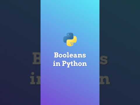 Booleans In Python Ep 4 Beginner Python