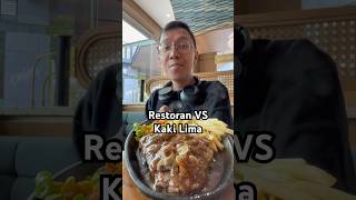 Download lagu makan di restoran vs makan kaki lima #foodreview #steak #restoran #kakilima #shorts mp3