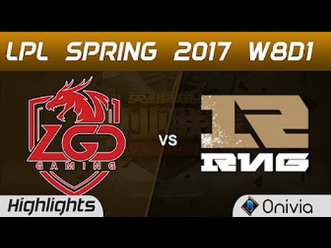 LGD vs RNG Highlights Game 1 LPL Spring 2017 W8D1 LGD Gaming vs Royal Never Give Up