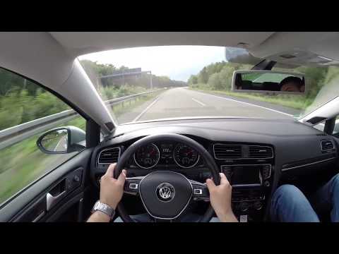 VW Golf 7 2.0 TDI (2013) on German Autobahn - POV Top Speed Drive