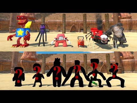 Team Enderman vs Random Team - Animal Revolt Battle Simulator