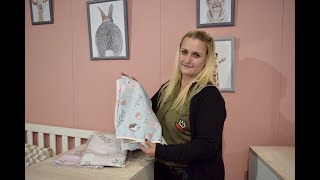 Mantas recibidoras para bebé de algodón y jersey estampado