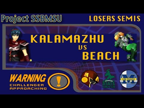 Project SSBMSU  - Kalamazhu (Marth) vs Beach (Sheik) Losers Semifinals