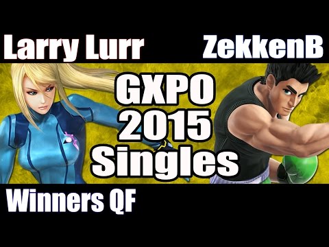 GXPO15 Singles: SSB Wii U - WQF - Larry Lurr vs ZekkenB
