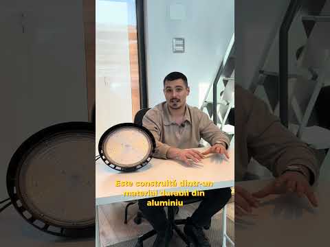 Video Lampa suspendata Lampa LED UFO High Bay Horoz MAGNUS-200, 200W, 30000 lm, Philips Driver, IP65