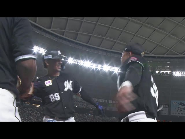 【3回表】4試合連続の一発!! マリーンズ・ソト ライトへ2ランホームランを放つ!!  2024年9月13日 埼玉西武ライオンズ 対 千葉ロッテマリーンズ