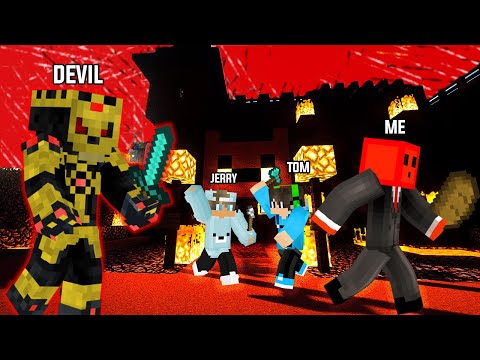 😱 DEVIL PARK in Minecraft's Biggest Theme Park | CRAZY RANDOMIZED