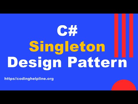 #Singleton Design Pattern - C# Object Oriented Design Patterns (Full Tutorial)