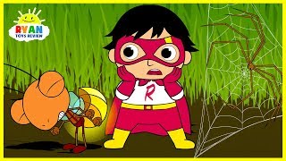 Ryan Shrinks in Bugs World| Cartoon Animation for Children!