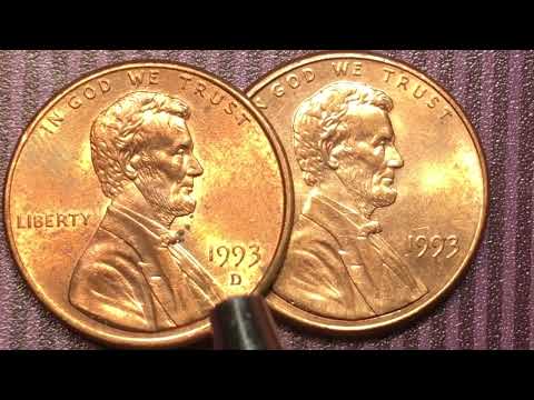 1993 Lincoln Pennies - DC Minutes United States One Cent Coins