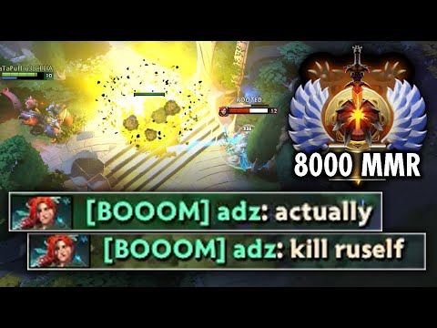 Bullying 8000MMR Windranger - WTF Techies EPIC BATTLE GAME | Techies Official