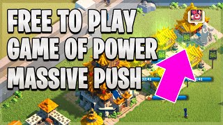 5.5M Power Gain on F2P [ Game of Power How to Win ] Rise of Kingdoms