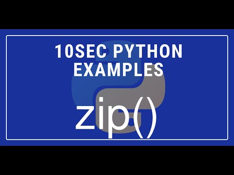 10sec Python Examples Zip Built In Function By Code Recipe