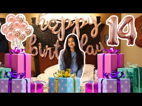 JASMINE'S 14TH BIRTHDAY! OPENING PRESENTS!JASMINE AND BELLA