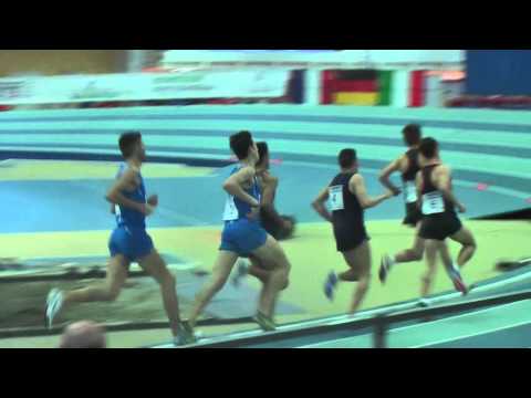 Simone Barontini Record Italiano 1500 indoor Allievi-Padova-27/02/2016