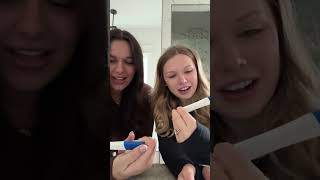 Taking a pregnancy test with my sister-in-law…🫢 #ytshorts #pregnancy #shorts #pregnant