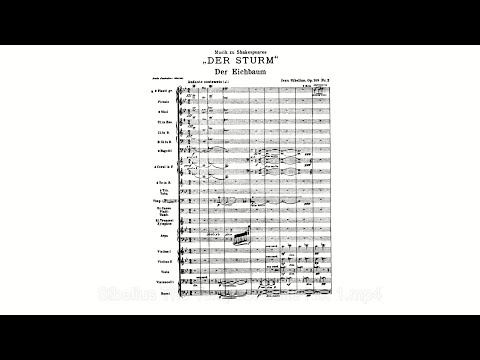 Sibelius: "The Tempest" Suite No. 1, Op. 109, No. 2 (with Score)