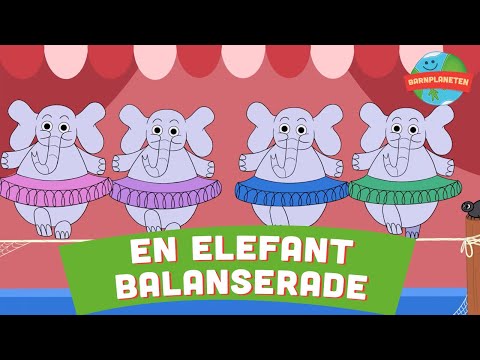 Animerad Barnplaneten Video - En elefant balanserade med DJ Buz