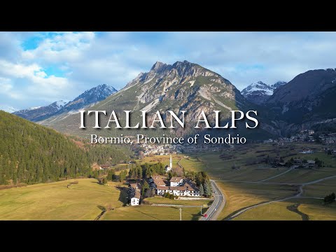 Italian Alps - Bormio, Province of Sondrio / 4k Aerial video, No Copyright Music, DJI Mini 3 Pro