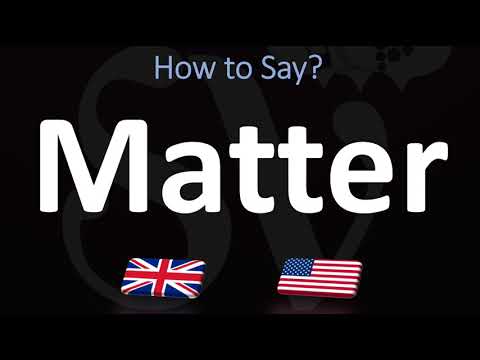 Part of a video titled How to Pronounce Matter? (2 WAYS!) UK/British Vs US/American English ...
