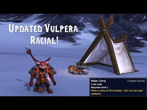 WoW BFA - Updated Vulpera Camping Racial - Now has a Cutscene & Campsite!