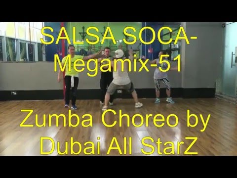 Salsa Soca Megamix 51 Zumba choreo by Dubai All StarZ