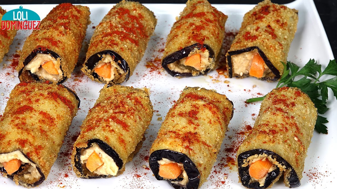 ROLLITOS DE BERENJENA AL ESTILO TURCO, RECETA FÁCIL PARA SORPRENDER A TUS INVITADOS - Loli Domínguez