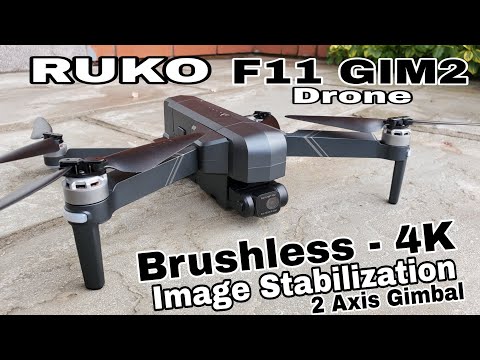 RUKO F11 GIM2 Drone (Brushless, 4K, Image Stabilization) from Amazon