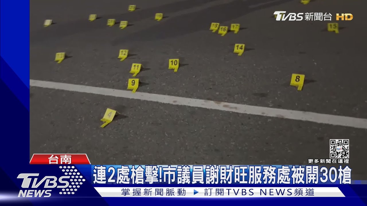 連2槍擊！南市議員謝財旺服務處被開30槍　科技公司轟58槍