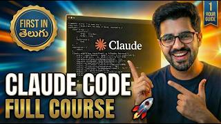 Anthropic Claude Code Full Course in Telugu 🚀 | Complete Beginner Guide (1 Hour) | Anthropic AI
